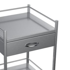 Nimble Instrument Trolley 490x490x970mm 1 Drawer