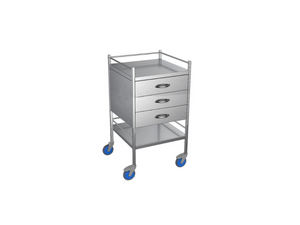 Nimble Instrument Trolley 490x490x970mm 3 Drawer