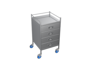 Nimble Instrument Trolley 490x490x970mm 4 Drawer