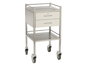 Stainless Steel Trolley 2 Drawer