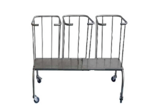 Triple OHS Soiled Linen Trolley with Lid